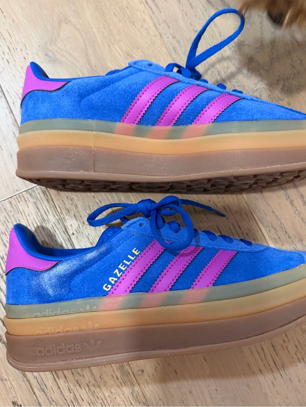 adidas Gazelle Platform Sneakers - Blue & Purple size 6